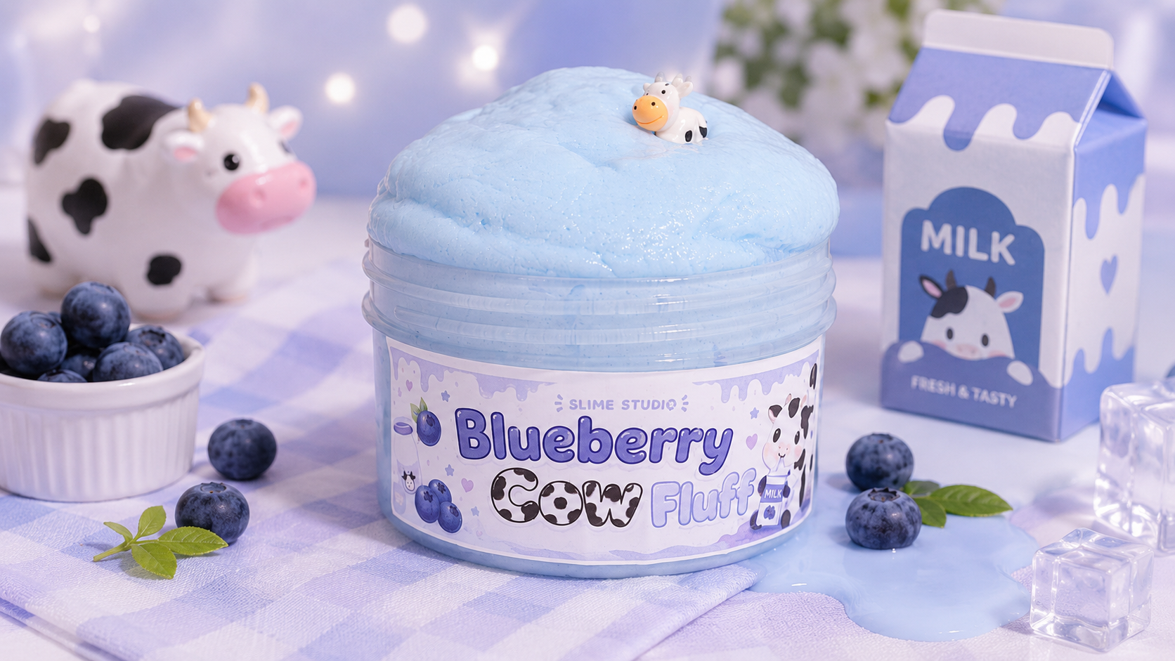 Blueberry Cow Slime